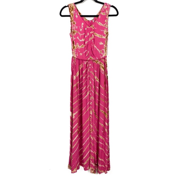 NWT YFB Young Fabulous & Broke Savannah Belted Maxi Dress Tie Dye Flamenco‎ - XS - Picture 3 of 12